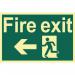 Fire Exit Running Manarrow Left- Phs (300 X 200 Mm) 421381