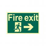 Fire Exit Running Manarrow Right - Pho (300 X 200 Mm) 421382