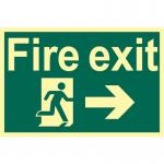 Fire Exit Running Manarrow Right - Phs (300 X 200 Mm) 421383