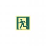 Running Man Symbol (left)- Photolum. (150 X 150 Mm) 421408