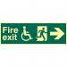 Disabled Fire Exit Man Runningarrow Right - Pho (450 X 150 Mm) 421424