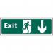 Exit Man Running Arrowdown - Taktyle (450 X 150 Mm) 421431