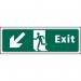 Exit Man Running Arrowdownleft - Taktyle (450 X 150 Mm) 421433