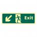 Exit Man Running Arrowdownleft - Taktyleph (450 X 150 Mm) 421434