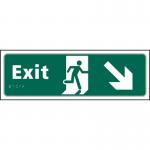 Exit Man Running Arrowdownright - Taktyle (450 X 150 Mm) 421435