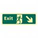 Exit Man Running Arrow Downright- Taktyleph (450 X 150 Mm) 421436
