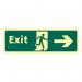 Exit Man Running Arrowright - Taktyleph (450 X 150 Mm) 421440