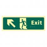 Exit Man Running Arrowupleft - Taktyleph (450 X 150 Mm) 421444