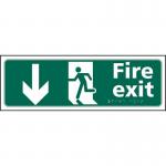 Fire Exit Man Runningarrow Down - Taktyle (450 X 150 Mm) 421449