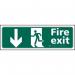 Fire Exit Man Runningarrow Down - Taktyle (450 X 150 Mm) 421449