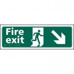 Fire Exit Man Running Arrowdownright - Taktyle (450 X 150 Mm) 421453