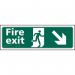Fire Exit Man Running Arrowdownright - Taktyle (450 X 150 Mm) 421453