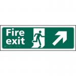 Fire Exit Man Running Arrowupright - Taktyle (450 X 150 Mm) 421463