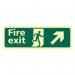 Fire Exit Man Running Arrowupright - Taktyleph (450 X 150 Mm) 421464