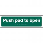 Push Pad to Open- Taktyle (450 X 125 Mm) 421467