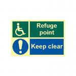 Refuge Point Keepclear- Phs (300 X 200 Mm) 421482