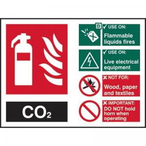 Fire Extinguisher Composite - Co2 - 1.2mm Recyclable Pp 200 X 150mm