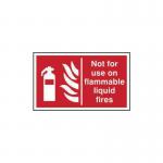 Not for Use on Flammableliquid Fires - Sav (250 X 150 Mm) 421568