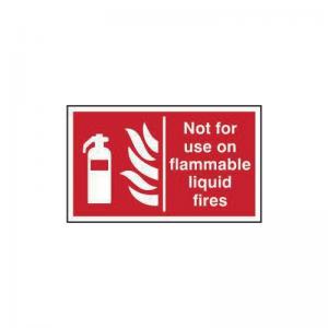 Not For Use On Flammable Liquid Fires - Sav 250 X 150mm 421568