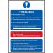 Fire Action Procedure- 1.2 mm Recyclable Pp (200 X 300 Mm) 421578