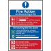 Fire Action Procedure- 1.2 mm Recyclable Pp (200 X 300 Mm) 421579
