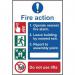 Fire Action Procedure- Sav (200 X 300 Mm) 421581