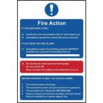 Fire Action Procedure- Sav (200 X 300 Mm) 421584