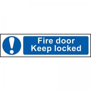 Fire Door Keep Locked - Sapp 200 X 50mm 421587