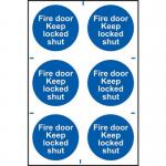 Fire Door Keep Lockedshut - Sapp (100 X 100 Mm) Pack of 6 421588