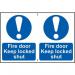 Fire Door Keep Lockedshut - Sapp (150 X 200 Mm) Pack of 2 421589