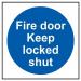 Fire Door Keep Locked Shut(multipack of 20) - Sav (100 X 100 Mm) 421595