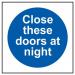Close These Doors Atnight - 1.2 mm Recyclable Pp (150 X 150 Mm) 421656