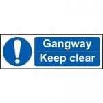 Gangway Keep Clear- 1.2 mm Recyclable Pp (300 X 100 Mm) 421665