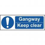 Gangway Keep Clear- Sav (600 X 200 Mm) 421668