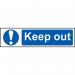 Keep Out - Sapp (200 X 50 Mm) 421685