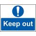 Keep Out - 1.2 mm Recyclable Pp (600 X 450 Mm) 421687