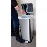 30L stainless steel pedal bin 421928