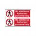 No Admittance Authorisedpersonnel Only - Sapp (300 X 100 Mm) Pack of 2 421958