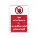 No Admittance to Unauthorisedpersonnel - Sav (200 X 300 Mm) 421962