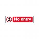 No Entry - Sapp (200 X 50 Mm) 421967