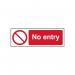 No Entry - 1.2 mm Recyclable Pp (300 X 100 Mm) 421971