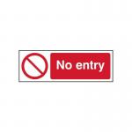 No Entry - 1.2 mm Recyclable Pp (600 X 200 Mm) 421973