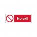 No Exit - 1.2 mm Recyclable Pp (300 X 100 Mm) 421981