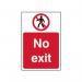 No Exit - 1.2 mm Recyclable Pp (400 X 600 Mm) 421983