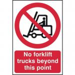 No Forklift Trucks Beyondthis Point - Sapp (200 X 300 Mm) 421987