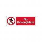 No Thoroughfare- 1.2 mm Recyclable Pp (300 X 100 Mm) 421989