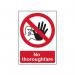 No Thoroughfare 1.2 mm Recyclable Pp (297 mm X 420 Mm) 421993