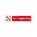 No Trespassing - Sapp (200 X 50 Mm) 421994