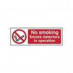 No Smoking Smoke Detectorsin Operation - Sav (300 X 100 Mm) 421997