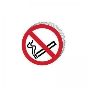No Smoking Symbol - Sav 100mm Dia. Pack Of 10 421998